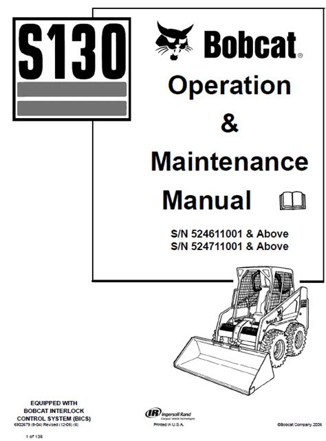 2013 bobcat s130 skid-steer loader|bobcat s130 service manual pdf.